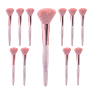 Pink 21 Pincel Chanfrado para Blush - HB87275 - Kit com 12 Unidades