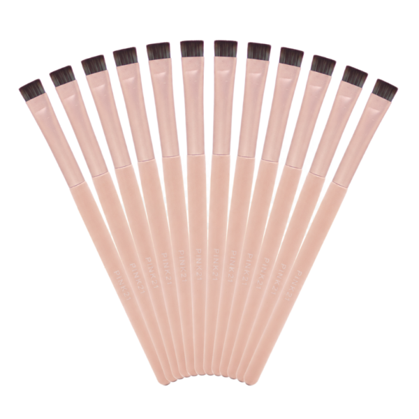 Pink 21 Pincel para Delimitação e Corretivo - HB87570 - Kit com 12 Unidades