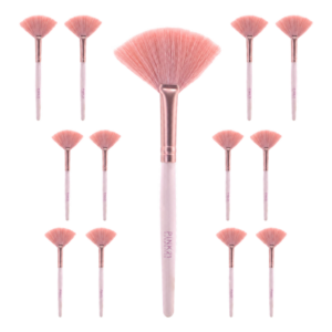 Pink 21 Pincel Leque para Iluminador - HB87276 - Kit com 12 Unidades