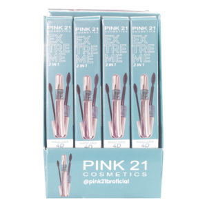 Pink 21 Máscara de Cílios 2 em 1 Extreme 4D - CS3550 - Box 12 Un