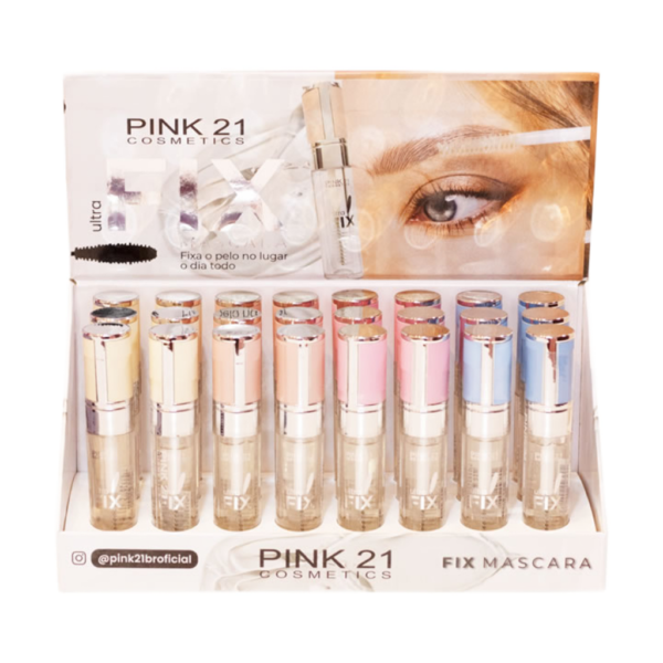 Pink 21 Máscara Incolor Ultra Fix para Sobrancelhas - CS3913 - Box 24 Un