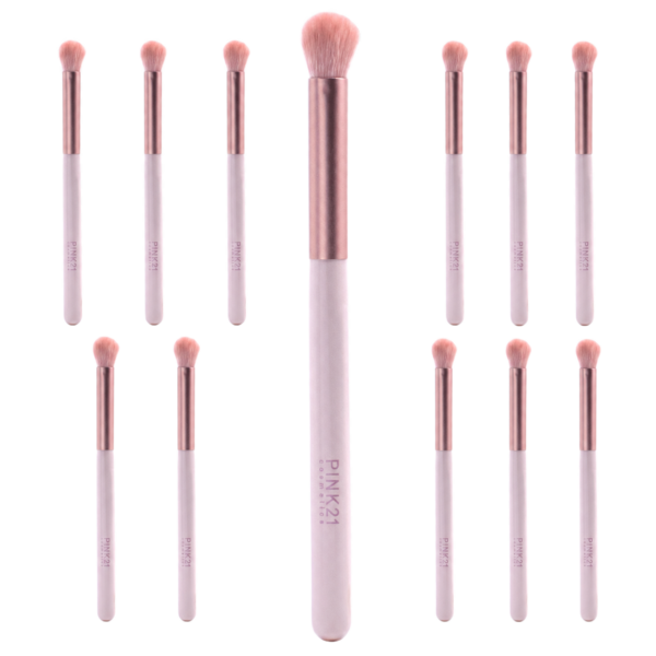 Pink 21 Pincel para Esfumar Pequeno - HB87284 - Kit com 12 Unidades