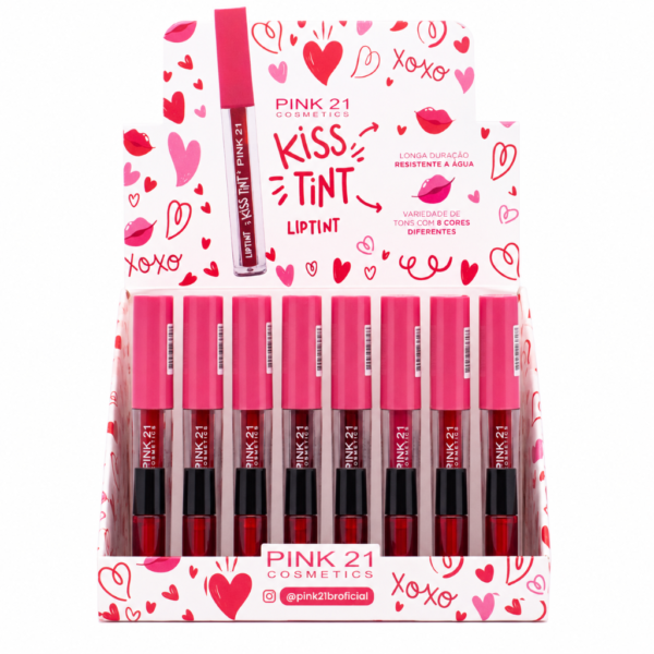 1a9f16f345ec306d2127a8c248c6a41b.png Pink 21 Lip Gloss Kiss Tint - CS2855 - Box 48 Un