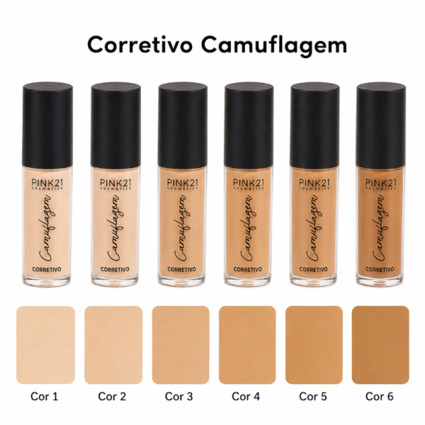 Pink 21 Corretivo Multiuso Camuflagem - CS6104 - Box 24 Un