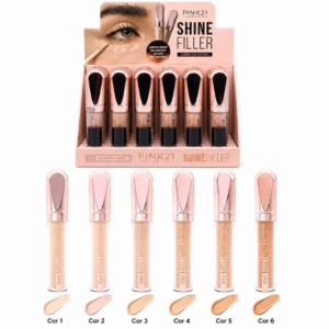 Pink 21 Corretivo Shine Filler Tons Claros - CS4819 - Box 24 Un
