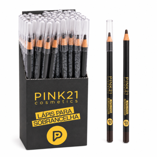 Pink 21 Lápis Dermográfico Preto para Sobrancelhas - CS5882 - Box 48 Un