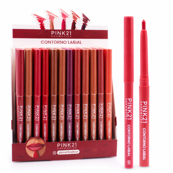 Pink 21 Contorno Labial Retrátil - CS5129 - Box 72 Un