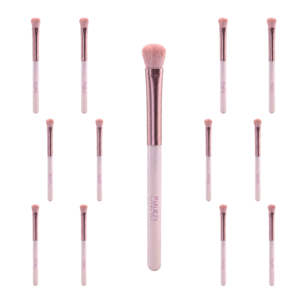 Pink 21 Pincel para Depositar Sombra - HB87283 - Kit com 12 Unidades