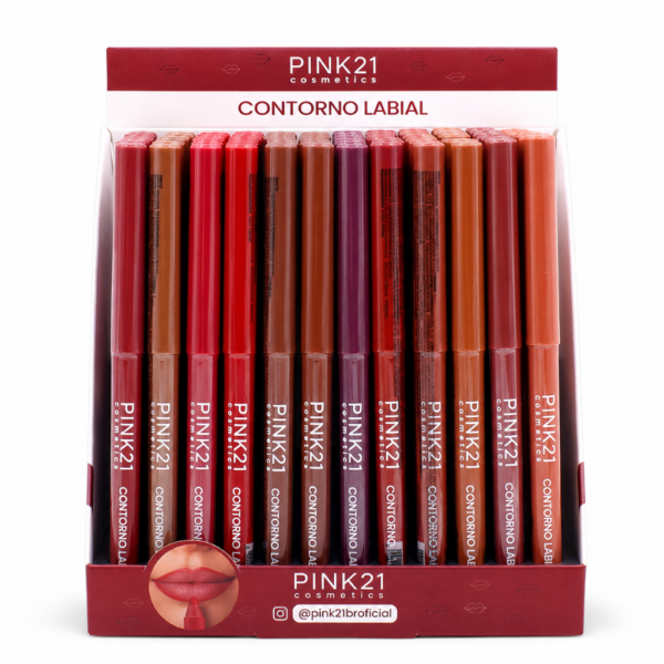 Pink 21 Contorno Labial Retrátil - CS5129 - Box 72 Un