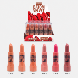 Pink 21 Batom Velvet - CS5732 - Box A 48 Un