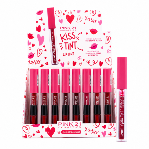 fc1e6dad61aaeda26cf0d9b3ff64fe38.png Pink 21 Lip Gloss Kiss Tint - CS2855 - Box 48 Un