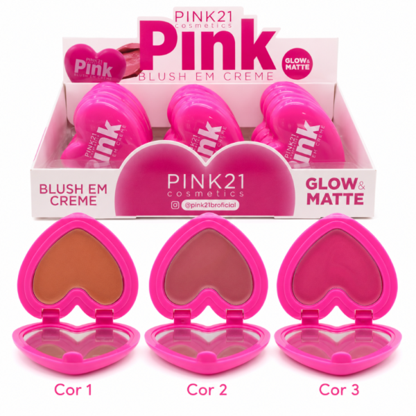 Pink 21 Pink Blush em Creme - CS6037 - Box B 12 Un