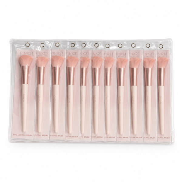 1014d86e6011de43b4da6c4436e94684.png Pink 21 Pincel para Contorno - HB87270 - Kit com 12 Unidades