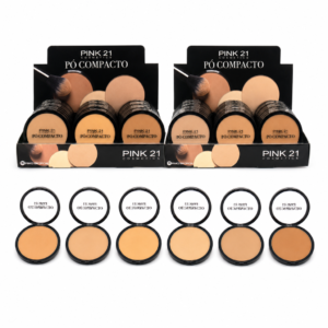 Pink 21 Pó Compacto Waterproof - CS2356 - Box A 24 Un