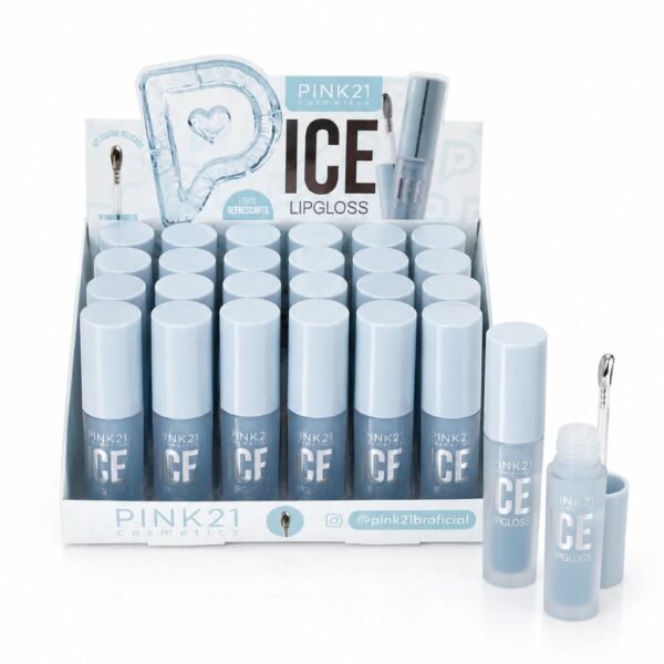 Pink 21 Lip Gloss Ice Efeito Refrescante - CS6828 - Box 24 Un