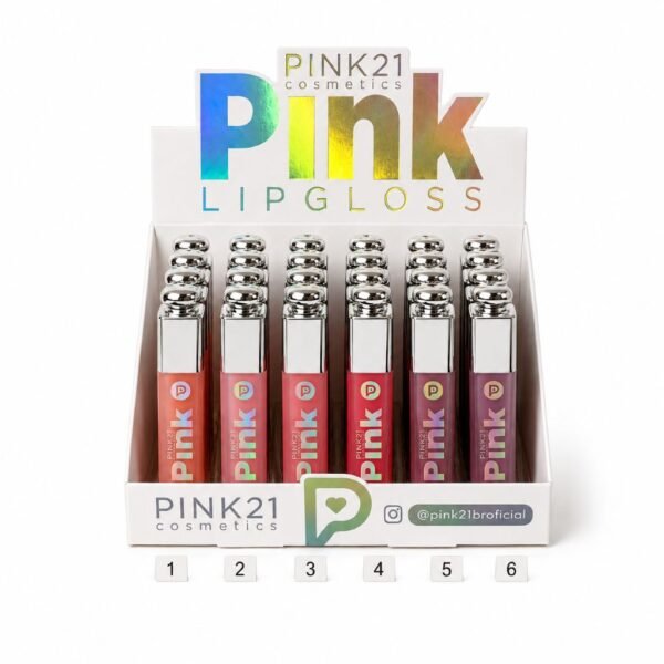 5582efbbd2441c8c048970ad329b0ebd.jpg Pink 21 Pink Lip Gloss - CS6609 - Box 24 Un