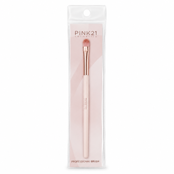 660048a0ca20c7b134a8db4c3805b5b3.png Pink 21 Pincel Língua de Gato Pequeno para Corretivo - HB87278 - Kit com 12 Unidades