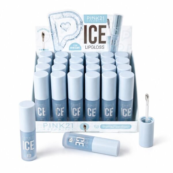 Pink 21 Lip Gloss Ice Efeito Refrescante - CS6828 - Box 24 Un