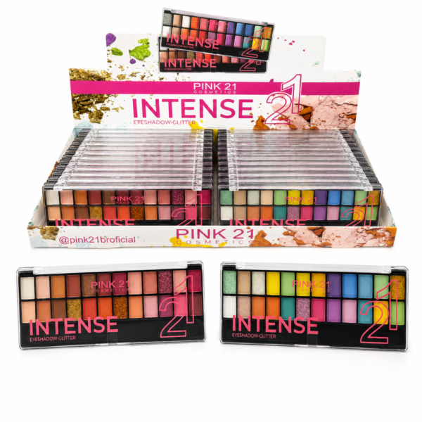 Pink 21 Paleta de Sombras Intense - CS3552 - Box 24 Un