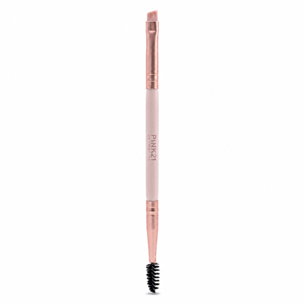 Pink 21 Pincel Duplo para Sobrancelhas - HB87280 - Kit com 12 Unidades