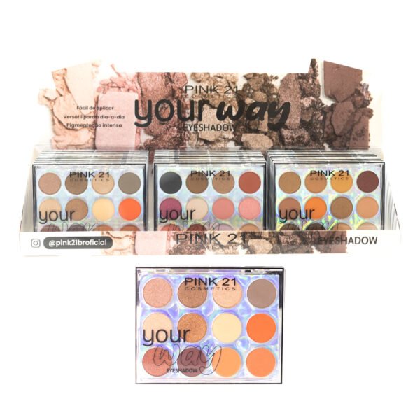 Pink 21 Paleta de Sombras Your Way - CS3630 - Box 24 Un