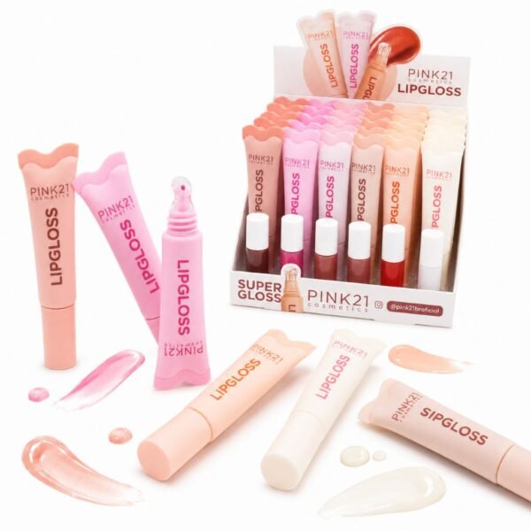 c5d94411586f756c7bf63b5fdff7b492.jpg Pink 21 Super Gloss Lipgloss - CS6058 - Box 24 Un