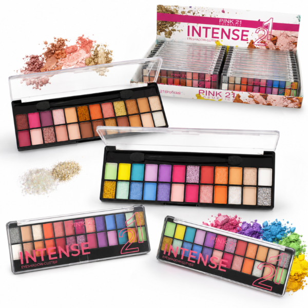 Pink 21 Paleta de Sombras Intense - CS3552 - Box 24 Un