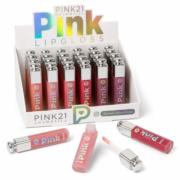 cb14f4de5f17bff5b02ac06fc5076822.jpg Pink 21 Pink Lip Gloss - CS6609 - Box 24 Un