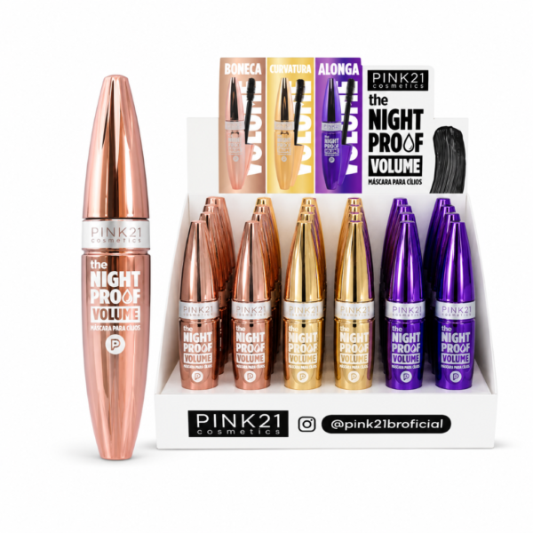 Pink 21 The Night Proof Volume Máscara para Cílios - CS6098 - Box 24 Un