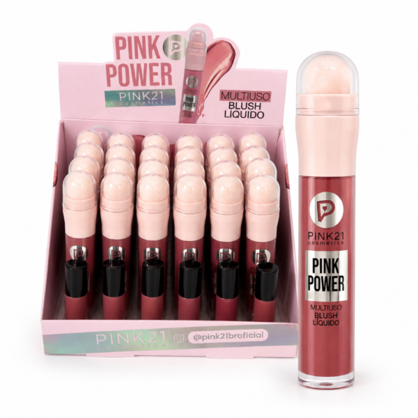 dc5ba8f1d6f98f40027e6cd5cacaeadc-1.png Pink 21 Pink Power Blush Líquido Multiuso - CS5637 - Box 24 Un