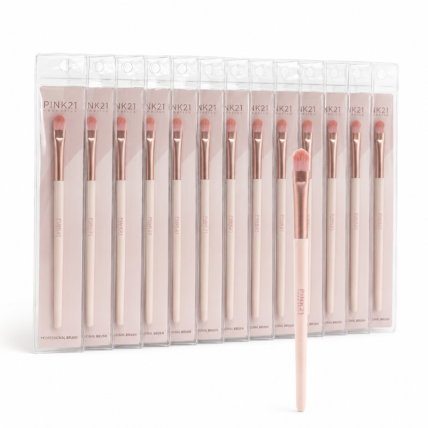 ddd45db70fd13894195bbbd8f8b3d4f9.png Pink 21 Pincel Língua de Gato Pequeno para Corretivo - HB87278 - Kit com 12 Unidades
