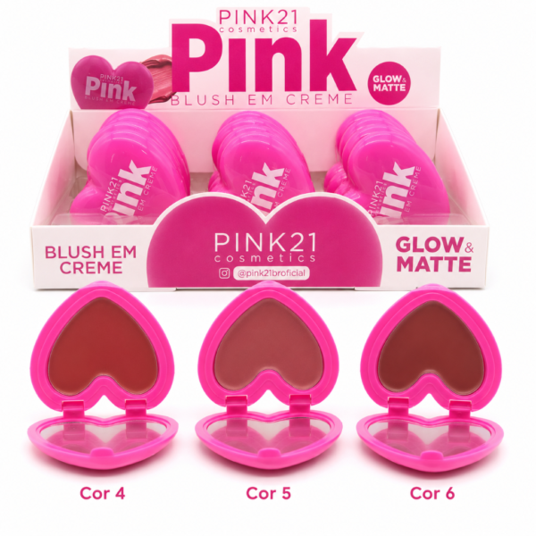 Pink 21 Pink Blush em Creme - CS6037 - Box A 12 Un