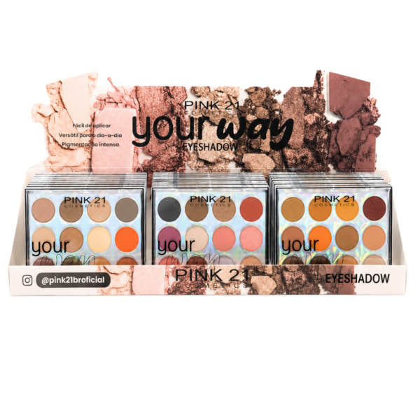 Pink 21 Paleta de Sombras Your Way - CS3630 - Box 24 Un