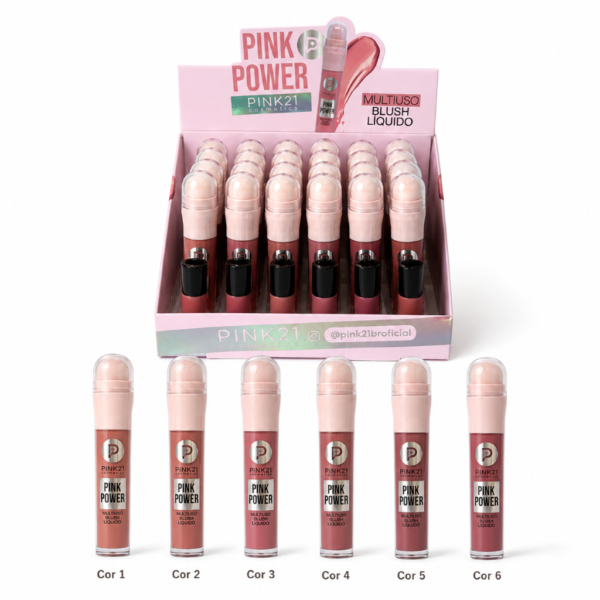 faae631a06bcacf8c8fa1ef9b82d8859-1.png Pink 21 Pink Power Blush Líquido Multiuso - CS5637 - Box 24 Un