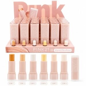 058bc210a1304748a2082a32b764f432.jpg Pink 21 Iluminador em Bastão - CS5657 - Box 24 Un