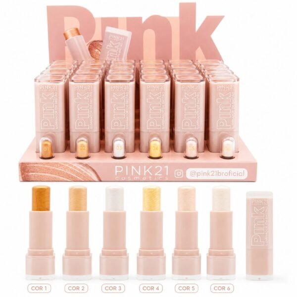 Pink 21 Iluminador em Bastão - CS5657 - Box 24 Un