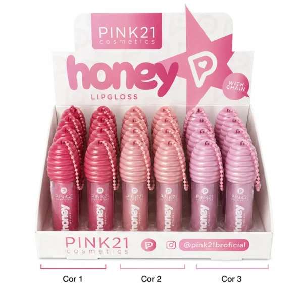 Pink 21 Honey Lip Gloss - CS6661 - Box 24 Un