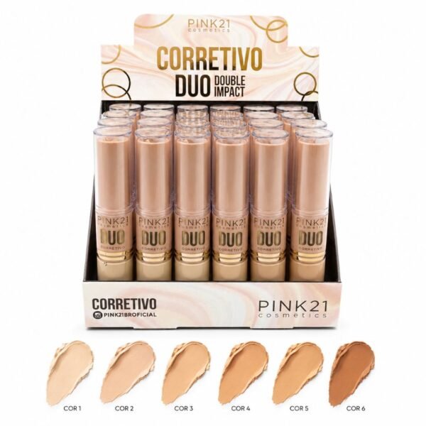 Pink 21 Corretivo Duo Double Impact - CS2367 - Box 24 Un