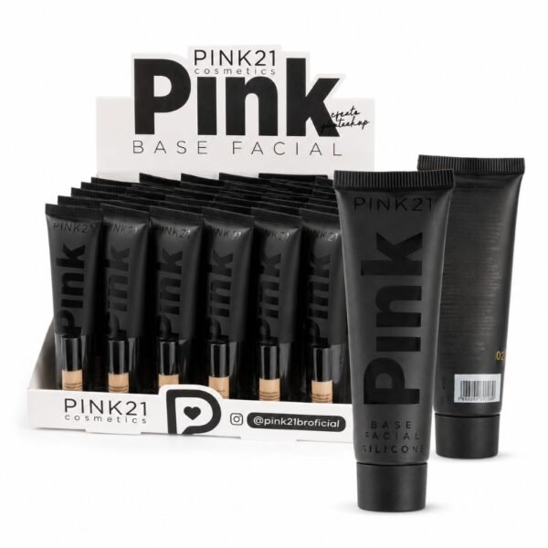 Pink 21 Base Facial Efeito Matte - CS6619 - Box 24 Un