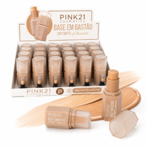 103ca6a55b8690c8bc163f4e79752074.png Pink 21 Base em Bastão Soft Matte Hidratante - CS5970 - Box 24 Un