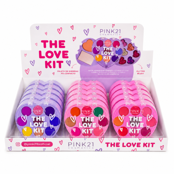 Pink 21 Paleta de Sombras The Love Kit - CS4629 - Box 12 Un