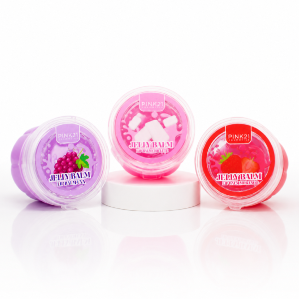 16f154e00e8b713cf67f2e4ca6b04dba.png Pink 21 Lip Balm Jelly Balm - CS5285 - Box 24 Un