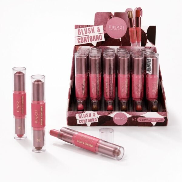 Pink 21 Blush & Contorno em Bastão - CS5406 - Box 24 Un
