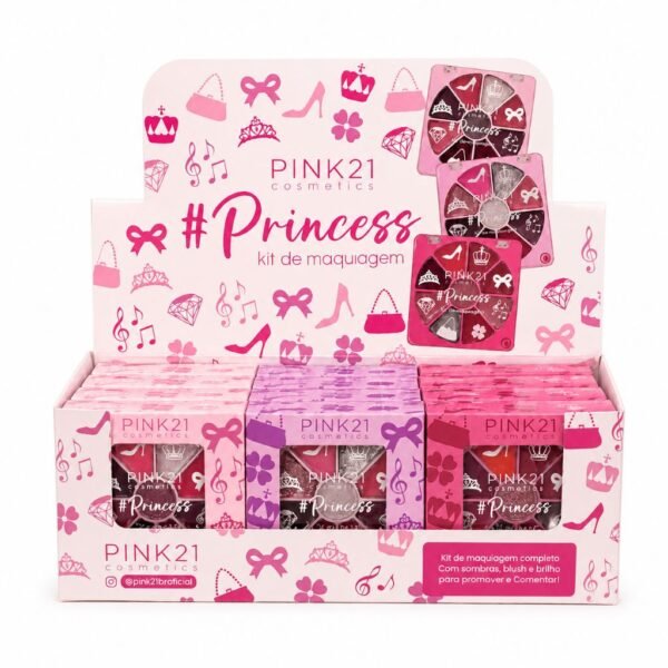 Pink 21 Paleta de Sombras Princess - CS4619 - Box 12 Un