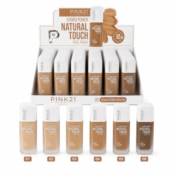 Pink 21 Base Facial Hydro Power Natural Touch - CS6620 - Box 24 Un