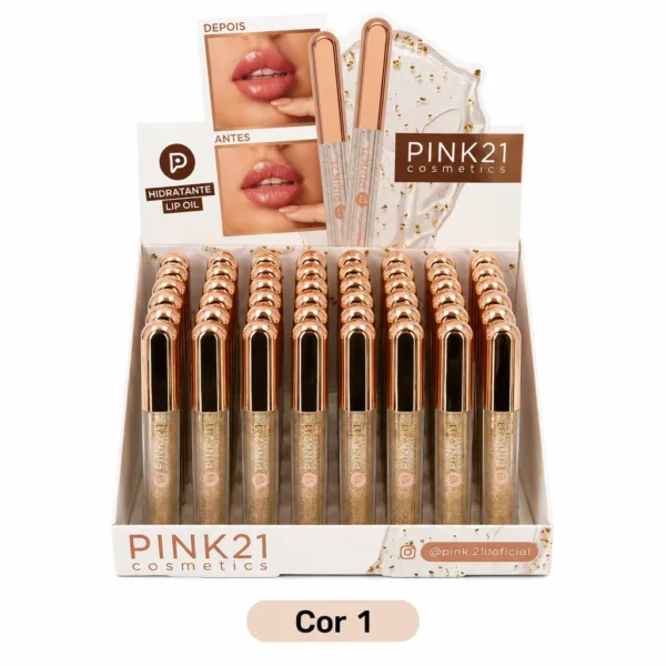 Pink 21 Hidratante Lip Oil - CS5263 - Box 48 Un