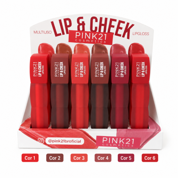 Pink 21 Lip & Cheek Lipgloss - CS6164 - Box 24 Un