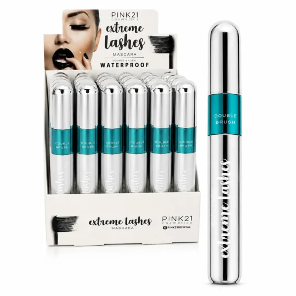 Pink 21 Extreme Lashes Máscara para Cílios Waterproof - CS2159 - Box 24 Un