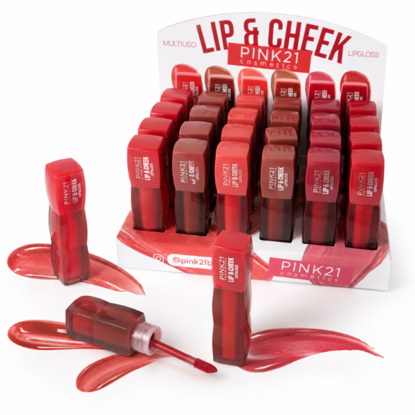 Pink 21 Lip & Cheek Lipgloss - CS6164 - Box 24 Un