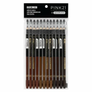 51e1f6e894b3bb8bc27576579dd8f785.webp Pink 21 Styling 2 em 1 Lápis de Olhos e Sobrancelhas - CS3871 - Box 12 Un